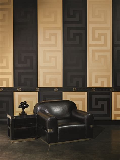 versace wallcover greek red|versace wall coverings.